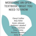 Book Cover for Modifying an Open Textbook